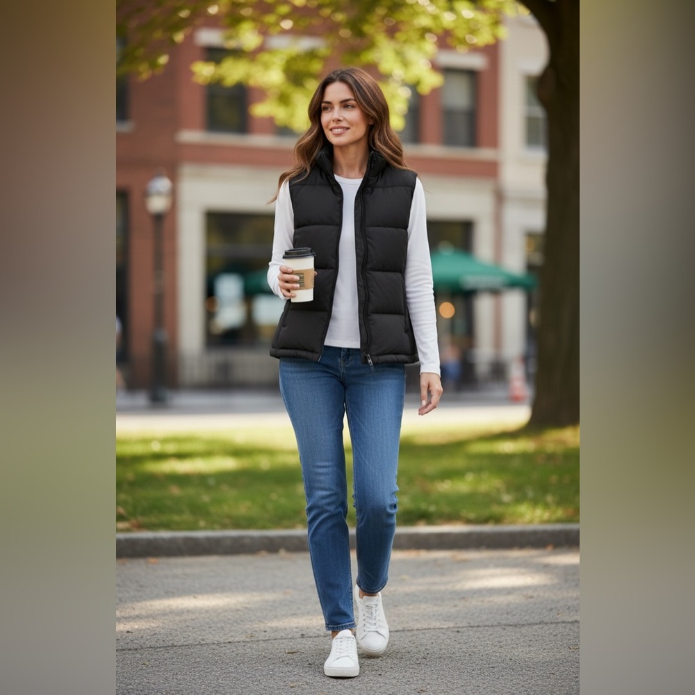 GAP Charcoal Puffer Vest